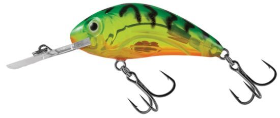 Salmo wobler rattlin hornet clear floating clear hot green tiger - 4
