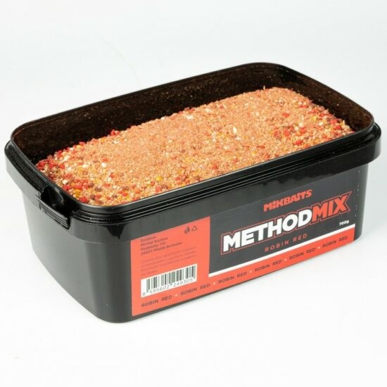 Mikbaits method mix 700 g - robin red