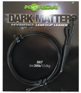 Korda koncová montáž dark matter leader size 8 ring swivel 40 lb 50 cm - weed