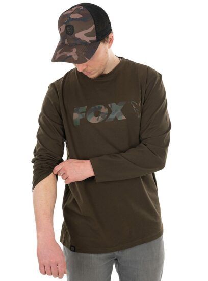 Fox triko long sleeve khaki camo t shirt - l