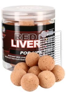 Starbaits plovoucí boilie red liver 80 g - 14 mm