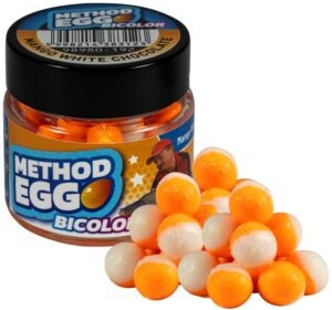 Benzar mix umělá nástraha bicolor method egg 10-12 mm 60 ml - mango-bílá čokoláda